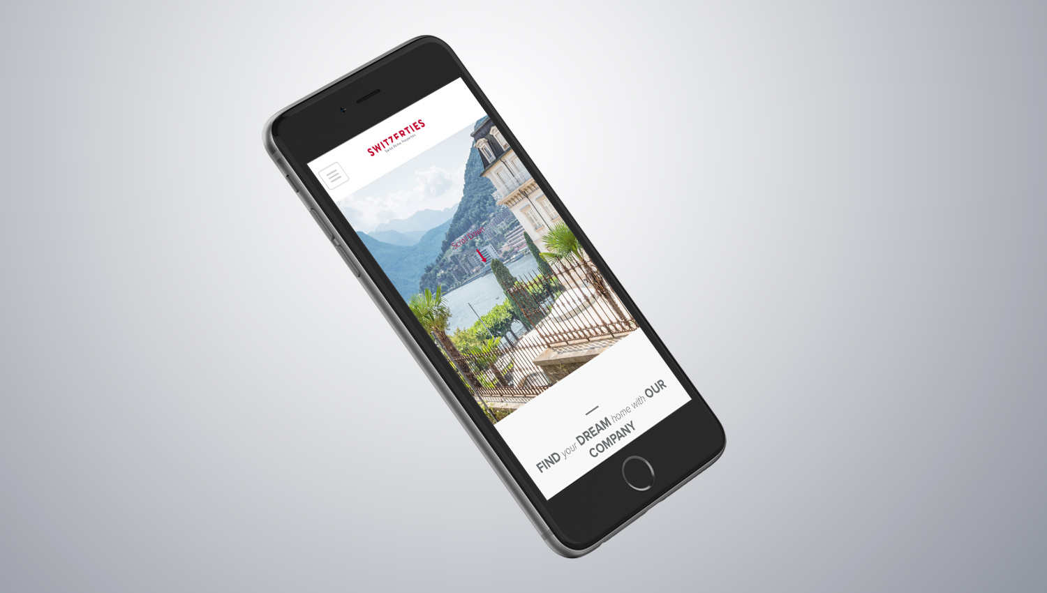 Web design mobile view for Switzerties 3 by 8 Ways
