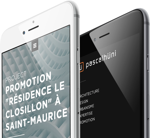 Mobile view design for Pascal Huni