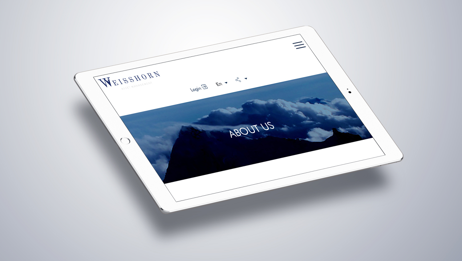 Web design tablet view for Weisshorn 2 by 8 Ways