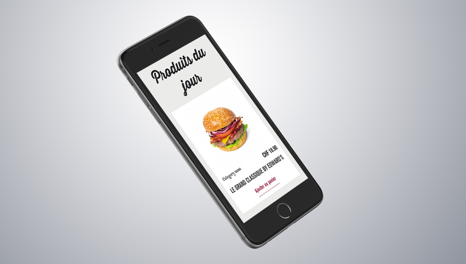 Web design mobile view for Edwards Sandwiches 3 by 8 Ways