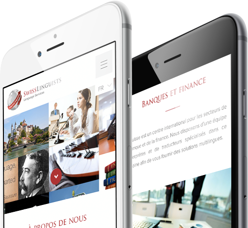 Mobile view design for Swiss Linguist