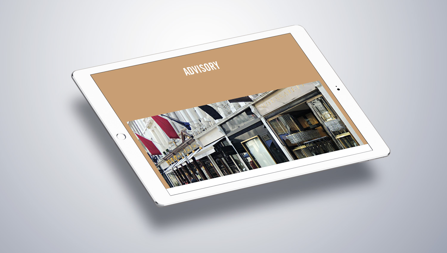 Web design tablet view for Curzon Land 8 Ways