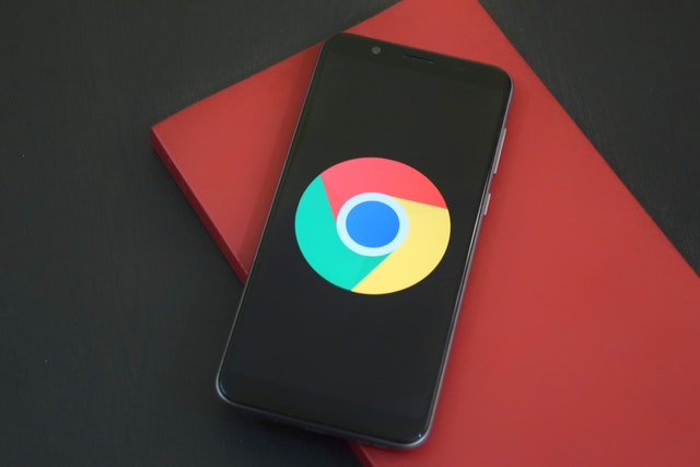 Google Logo on a mobile phone