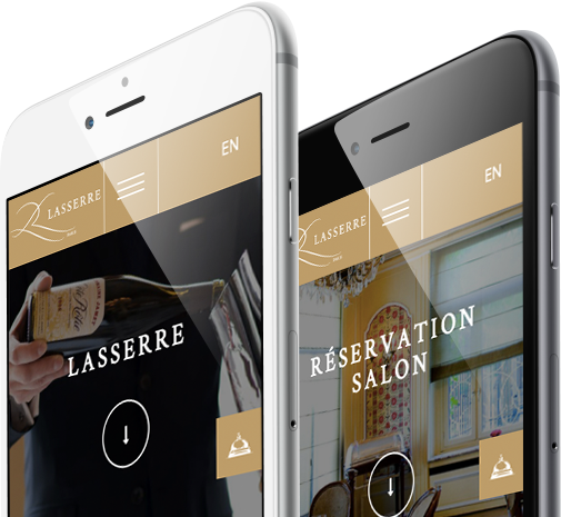 Restaurant Lasserre Mobile View by 8 Ways Media SA Restaurant Lasserre Mobile View by 8 Ways Media SA