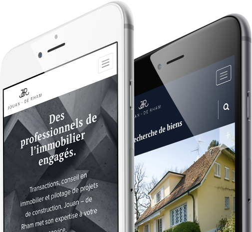 Mobile view design for Jouan de Rham