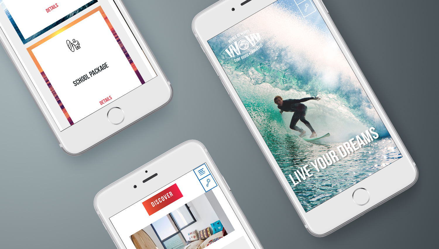 Web design mobile view for Word of Waves 3 by 8 Ways