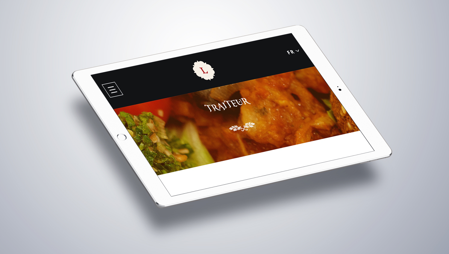 Web design Tablet view for LEs Saveurs Du Liban 2 by 8 Ways