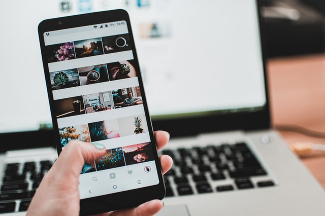 Person using Instagram Person using Instagram
