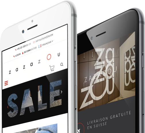 Mobile view design for Zazazou